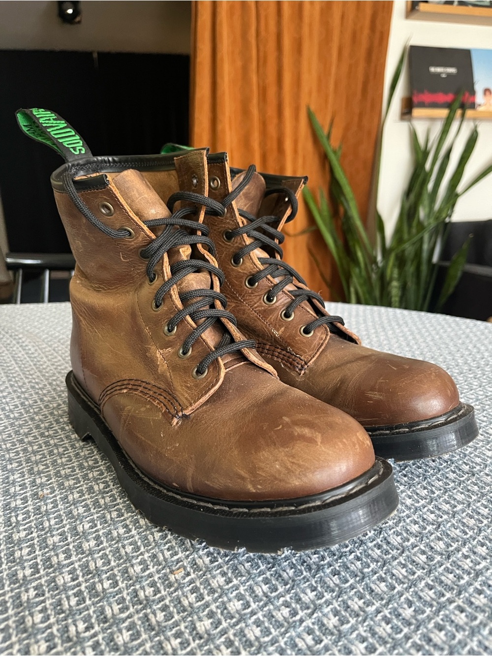 Solovair NPS Men's Brown Lace-Up derby Work Boots Gaucho leather